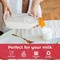 32 oz Reusable Glass Milk Bottles with Silicone Dispenser Cap, 2 Pack Glass Jars with Airtight Screw Lid, Leak Proof Glass Juice Bottles with Scale Mark for Fridge